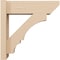 Ekena Millwork 5 1/2-in W x 16-in D x 16-in H Balboa Slat Rough Cedar Woodgrain TimberThane Outlooker, Primed Tan OUTUR055X16X16BOA24RCPR - alternate 3